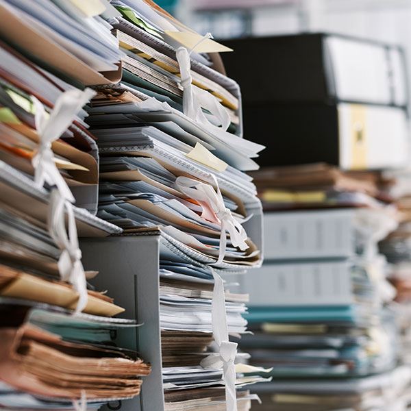 Image of a Stack of Files